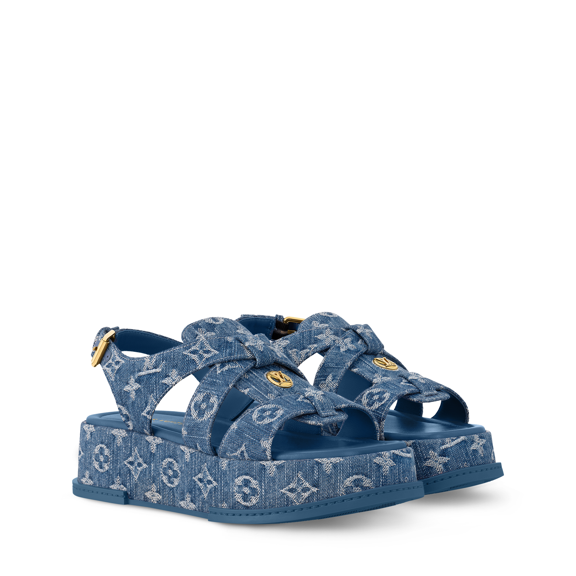 Louis Vuitton◆マヤ プラットフォームサンダル モノグラム 海外限定 快適な Louis Vuitton ◇マヤフラットフォームサンダル
